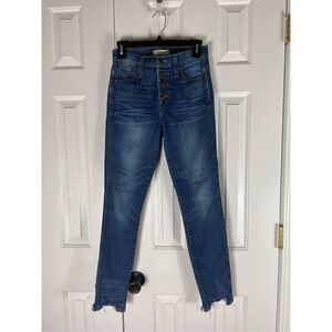 Madewell Womens 10 inch Rise Skinny Skinny Jeans Size 25